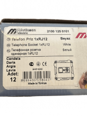 Mutlusan Telefon Prizi Sıva Altı Beyaz 21001250101 (Çerçevesiz) (2 Adet) - 3
