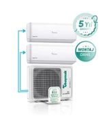 Baymak Elegant Prime Multi Duvar Tipi Split Klima 18 Dış Ünite (1X2 Iç Ünite 9+9) - 1