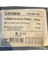 Mutlusan Candela Beşli Çerçeve Yatay Beyaz 21258001501 - 3