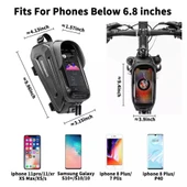Rockbros Bisiklet Dokunmatik Telefon Çantası Su Geçirmez - 3