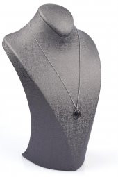 Rutil Kuvars Doğal Taş Gümüş Renkli Kolye thumbnail 2