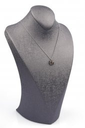 Labradorit Doğal Taş Gümüş Renkli Kolye thumbnail 2