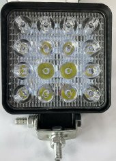LED PROJEKTÖR 12-24 VOLT 48 WATT 16 LEDLİ BEYAZ OTO ARAÇ PROJEKTÖRÜ - 1