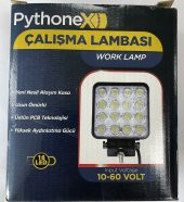 LED PROJEKTÖR 12-24 VOLT 48 WATT 16 LEDLİ BEYAZ OTO ARAÇ PROJEKTÖRÜ - 3