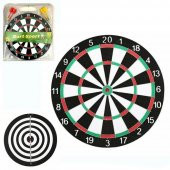 Çift Taraflı Dart Tahtası ve 4 Adet Metal Uçlu Ok 30cm Bullseye - 1