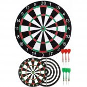 Çift Taraflı Dart Tahtası ve 6 Adet Metal Uçlu Ok 35cm Bullseye - 2