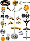 Lombard İtalia Turbo 465 11 İn 1 FUL Set Yan Tipi Benzinli Tırpan + Toprak Eşeleme + Akrobat Çapa - 1
