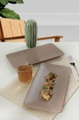 Keramika Mat Toprak Taupe Siera Kayık Tabak 33 Cm 2 Adet 977 thumbnail 1