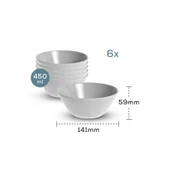 Keramika Mat Yeşil Gold File Hitit Çorba Kasesi 14 Cm 6 Adet 322 - 4