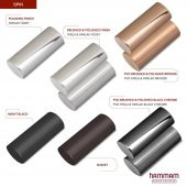 1200x450mm Spin Fırça Mat İnox Paslanmaz Çelik Parlak Black Chrome Havlupan - 3