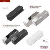 1200x500mm Step Paslanmaz Çelik Fırça Mat İnox Parlak Black Chrome Havlupan - 3