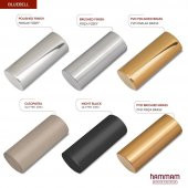 1500x500mm Bluebell Paslanmaz Çelik Fırça Bronze Havlupan - 3