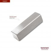 2000x310mm Ramsey Paslanmaz Çelik Fırça Mat İnox Havlupan - 3