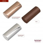 836x572mm Malibu Paslanmaz Çelik Parlak Bronze Havlupan - 3