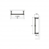 876x494mm Bianca Paslanmaz Çelik Fırça Bakır Havlupan - 2