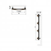 900x500mm Hera Paslanmaz Çelik Ahşap Havlupan thumbnail 2