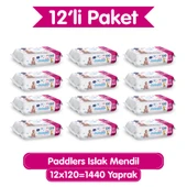 Paddlers Islak Mendil 12x120 li Koli (1440 Yaprak) thumbnail 1