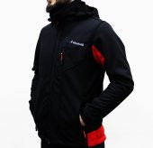 Erkek Kırmızı-Siyah Outdoor Softshell Mont - 1