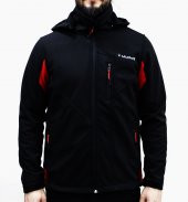 Erkek Kırmızı-Siyah Outdoor Softshell Mont - 2