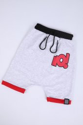 Babyhola Duble Paça Erkek Bebek Çocuk Pantolon Gümüş 35036 - 2