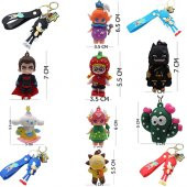 12 ADET KARIŞIK 3D ANAHTARLIKLAR - 1