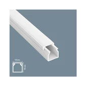 Mutlusan 12X12 Yapışkanlı Kablo Kanalı 250 Metre - 1