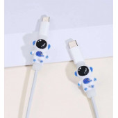 Beyaz Mavi 2'li Astranot Kablo Koruyucu thumbnail 2