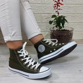Fiyra 555 Haki Uzun Unisex Sneaker Keten Spor Ayakkabı - 1