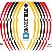 Germany Desing Siyah Kırmızı Sarı Almanya Jant Şeridi Sticker Çınar Extreme - 5