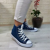 Fiyra 555 Kot Mavi Uzun Unisex Sneaker Keten Spor Ayakkabı - 4