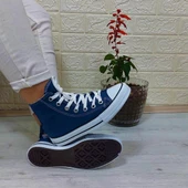 Fiyra 555 Kot Mavi Uzun Unisex Sneaker Keten Spor Ayakkabı - 2