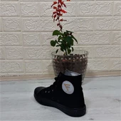 Fiyra 555 Siyah-Siyah Uzun Unisex Sneaker Keten Spor Ayakkabı - 10