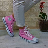 Fiyra 555 Pembe Uzun Unisex Sneaker Keten Spor Ayakkabı - 5