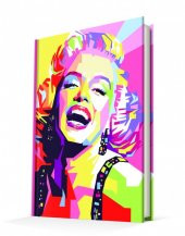 Deffter Marliyn Monroe  96 Yaprak Çizgili Sert Kapak Defter - 4
