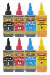 Ekoset Epson L382 L386 L455 L486 L550 L565 Muadil Mürekkep 4x200ml 4 Renk thumbnail 2