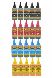 Ekoset Brother DCP T500w T510w Uyumlu Mürekkep 4 Renk 4x500ml thumbnail 2