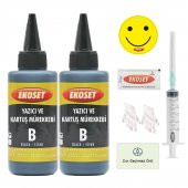 Ekoset Canon Pg 510, Cl 511 Uyumlu Siyah Mürekkep 200Ml thumbnail 1