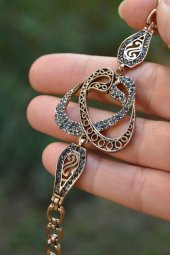 STONEAGE JEWELLERY Çift Vav Kadın Otantik Bileklik thumbnail 4