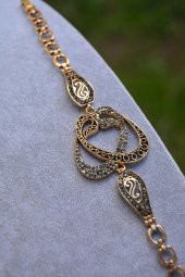 STONEAGE JEWELLERY Çift Vav Kadın Otantik Bileklik thumbnail 7