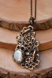 STONEAGE JEWELLERY Özel Tasarım Gerçek İnci Doğal Taş Bayan Kolye thumbnail 3