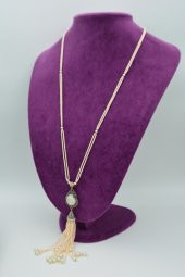 STONEAGE Sakız İncili Özel Tasarım Şık Kolye thumbnail 3