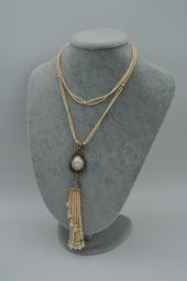 STONEAGE Sakız İncili Özel Tasarım Şık Kolye thumbnail 6