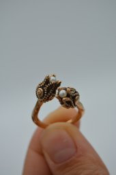 STONEAGE İncili Lale Ayarlanabilir Bayan Yüzük Madeni Bakır thumbnail 4