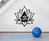Oturma Odası, Yatak Odası Duvar Sticker Lotus Çiçeği Yoga Stüdyosu Budizm Meditasyon Çıkartmaları - 1