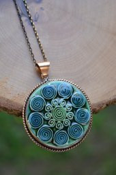 STONEAGE JEWELLERY Özel Tasarım Çini Bayan Kolye thumbnail 2