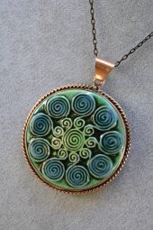 STONEAGE JEWELLERY Özel Tasarım Çini Bayan Kolye thumbnail 4