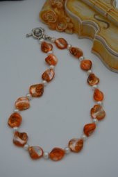 STONEAGE GEÇEK İNCİ VE SEDEF KOLYE thumbnail 2