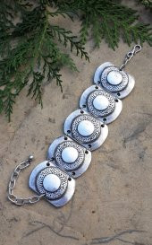 STONEAGE Hint Gümüşü Vintage Bohem Kadın Bileklik Boho Tarz Yerli Üretim Türk Malı - 3