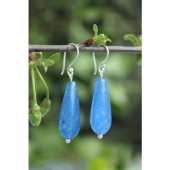 STONEAGE Gümüş Küpe Jade Doğal Taş - 1