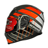 SCOYCO X507 GÜNEŞ VİZÖRLÜ KAPALI MOTOSİKLET KASKI GRİ - 1